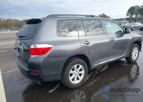 2012 Toyota Highlander Base V6 from USA, damaged, VIN 5TDZK3EHXCS086632